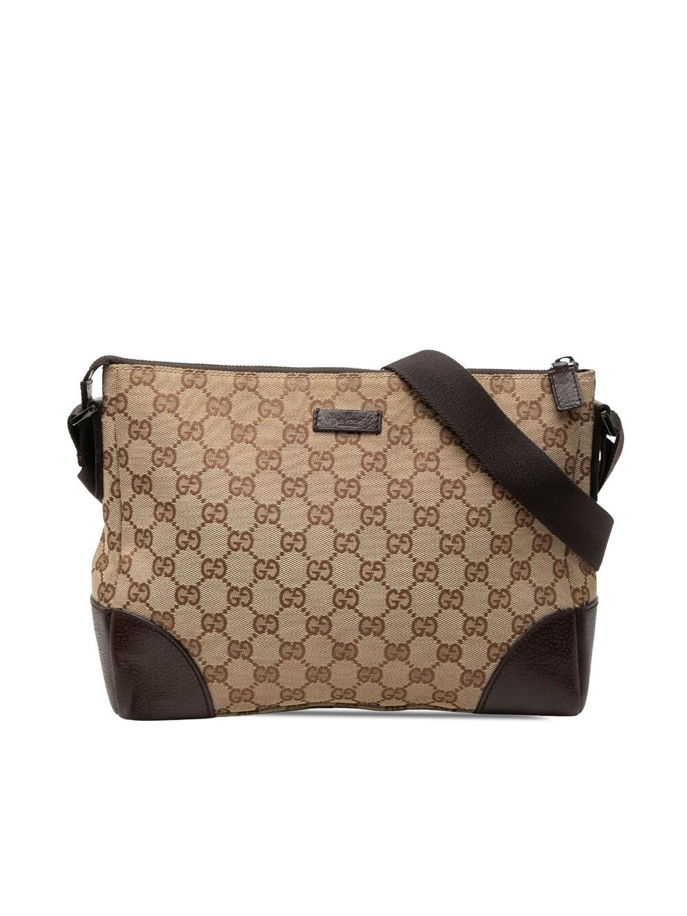 Gucci Gg Canvas Crossbody Pre-Loved Bag #343461G47B